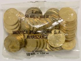 Obrazek dla: 2 zł 2005 Jan Paweł II 1920  2005 50 sztuk worek menniczy