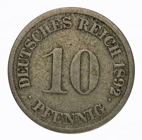Obrazek dla: 10 fenigów 1892 G Karlsruhe Niemcy
