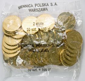 Obrazek dla: 2 zł 2007 Kłodzko 50 sztuk worek menniczy