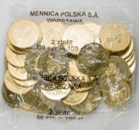 Obrazek dla: 2 zł 2007 Miasto średniowieczne w Toruniu 50 sztuk worek menniczy