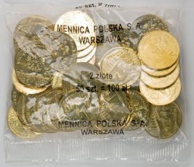 Obrazek dla: 2 zł 2005 Włocławek 50 sztuk worek menniczy