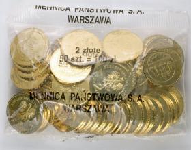 Obrazek dla: 2 zł 2005 Dzieje Złotego Żaglowiec 50 sztuk worek menniczy