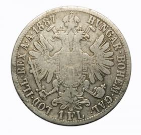 Obrazek 2 dla: Floren 1887 Franciszek Józef I Austria Wiedeń