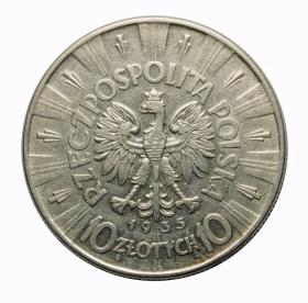 Obrazek 2 dla: 10 złotych 1935 Józef Piłsudski II RP Warszawa