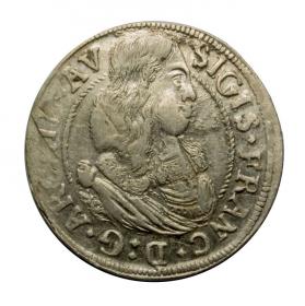 Obrazek dla: 3 krajcary 1665 Zygmunt Franciszek Austria Tyrol Hall