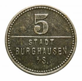 Obrazek dla: 5 fenigów 1918 Burghausen Bawaria