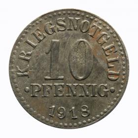 Obrazek dla: 10 fenigów 1918 Braunschweig