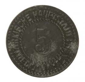 Obrazek dla: 5 fenigów 1917 Prenzlau Brandenburgia