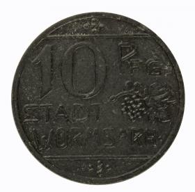 Obrazek dla: 10 fenigów 1918 Worms Hesja