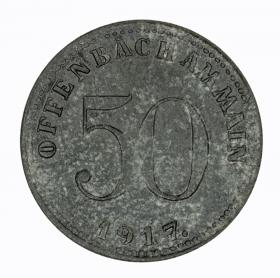 Obrazek dla: 50 fenigów 1917 Offenbach Hesja