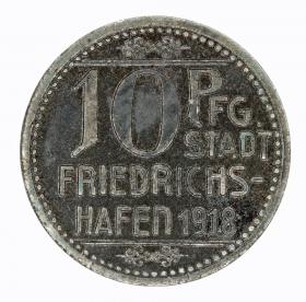 Obrazek dla: 10 fenigów 1918 Friedrichschafen Wirtembergia
