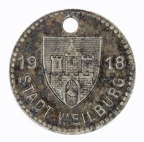 Obrazek 2 dla: 5 fenigów 1918 Weilburg Hesja