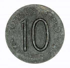 Obrazek dla: 10 fenigów 1919 Hersfeld Hesja