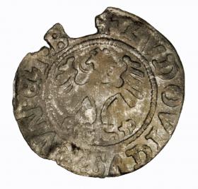 Obrazek 2 dla: Półgrosz 1526 Ludwik I Jagiellończyk Świdnica