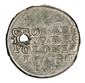 Obrazek 2 dla: Trojak 1586 Stefan Batory Olkusz