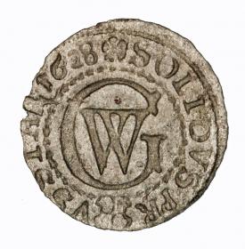 Obrazek dla: Szeląg 1628 Jerzy Wilhelm Księstwo Pruskie Królewiec