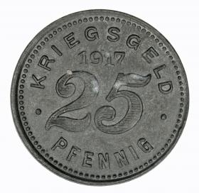 Obrazek dla: 25 fenigów 1917 Velbert Nadrenia