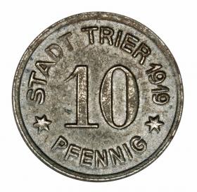 Obrazek dla: 10 fenigów 1919 Trier Nadrenia