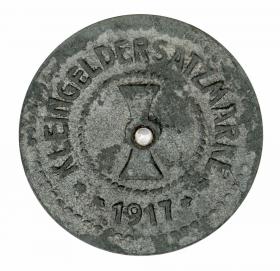 Obrazek 2 dla: 5 fenigów 1917 Muhlhausen Saksonia