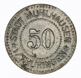 Obrazek dla: 50 fenigów 1917 Muhlhausen Saksonia