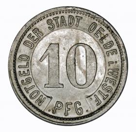 Obrazek dla: 10 fenigów 1921 Oelde Westfalia