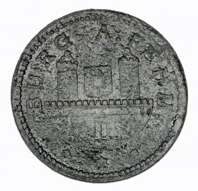 Obrazek 2 dla: 10 fenigów 1917 Burg auf Fehmarn Szlezwik  Holsztyn