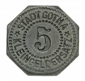 Obrazek dla: 5 fenigów Gotha Saksonia