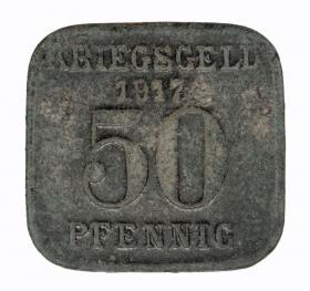 Obrazek dla: 50 fenigów 1917 Mulheim a.d. Ruhr Nadrenia