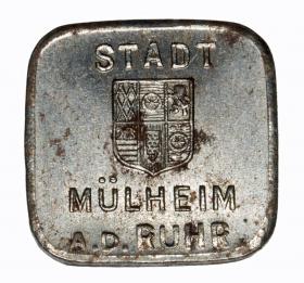 Obrazek 2 dla: 50 fenigów 1919 Mulheim a.d. Ruhr Nadrenia