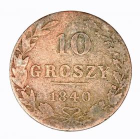Obrazek dla: 10 groszy 1840 Mikołaj I Romanow byłe Królestwo Polskie Warszawa