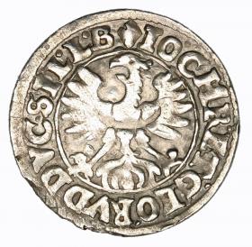 Obrazek 2 dla: 3 krajcary 1618 Jan Krystian Jerzy Rudolf Księstwo Brzesko Legnicko Wołowskie Złoty Stok