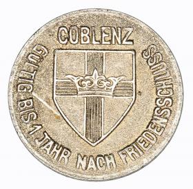 Obrazek 2 dla: 10 fenigów 1918 Koblencja Nadrenia