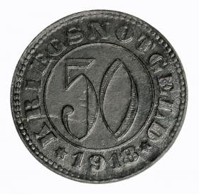 Obrazek dla: 50 fenigów 1918 Reutlingen Witembergia