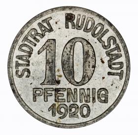 Obrazek dla: 10 fenigów 1920 Schwarzburg Rudolstadt 
