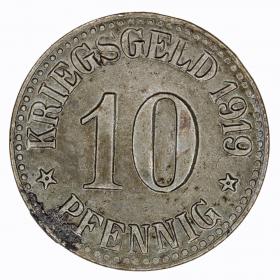 Obrazek dla: 10 fenigów 1919 Cassel Hesja