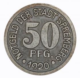 Obrazek dla: 50 fenigów 1920 Spremberg Brandenburgia