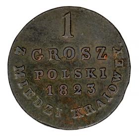 Obrazek dla: 1 grosz 1823 Aleksander I Romanow Królestwo Polskie Warszawa