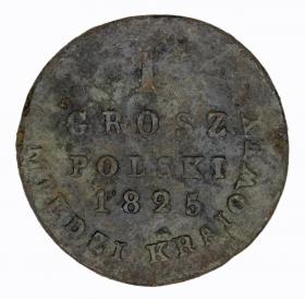 Obrazek dla: 1 grosz 1825 Aleksander I Romanow Królestwo Polskie Warszawa
