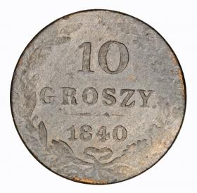 Obrazek dla: 10 groszy 1840 Mikołaj I Romanow byłe Królestwo Polskie Warszawa