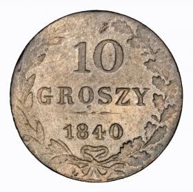 Obrazek dla: 10 groszy 1840 Mikołaj I Romanow byłe Królestwo Polskie Warszawa