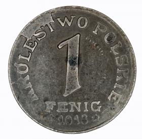 Obrazek dla: 1 fenig 1918 Królestwo Polskie Stuttgart