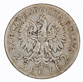 Obrazek 2 dla: 2 złote 1933 Głowa kobiety II RP Warszawa
