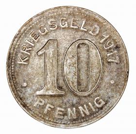 Obrazek dla: 10 fenigów 1917 Elberfeld Nadrenia