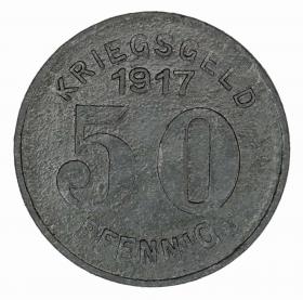 Obrazek dla: 50 fenigów 1917 Elberfeld Nadrenia