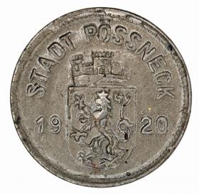 Obrazek 2 dla: 10 fenigów 1920 Possneck Saksonia