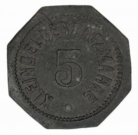 Obrazek dla: 5 fenigów Regensburg Bawaria