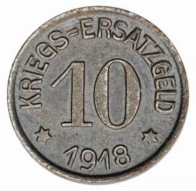 Obrazek dla: 10 fenigów 1918 Crefeld Nadrenia