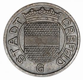 Obrazek 2 dla: 10 fenigów 1919 Crefeld Nadrenia