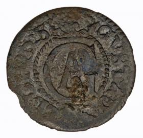 Obrazek dla: Szeląg 1633 Gustaw II Adolf Ryga