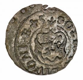 Obrazek 2 dla: Szeląg 1645 Krystyna Waza Liwonia